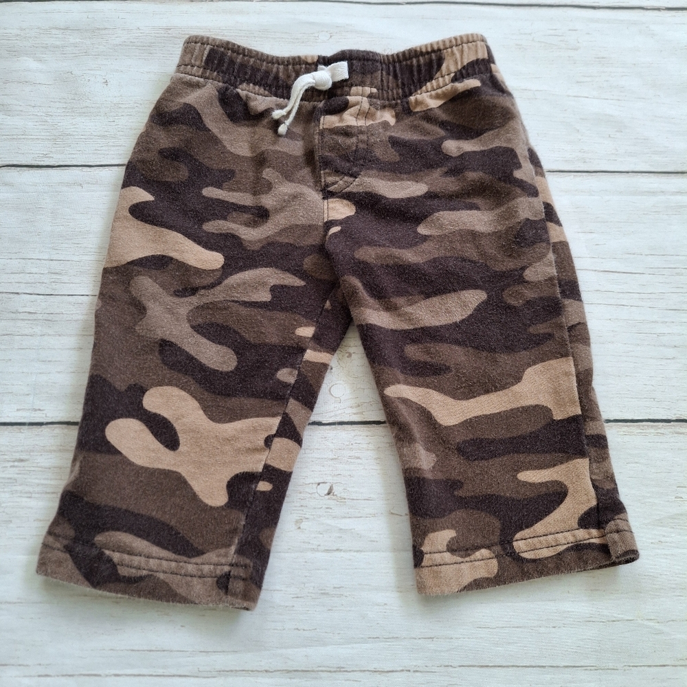 Carter's 6M Brown Camo Track Pants Cotton